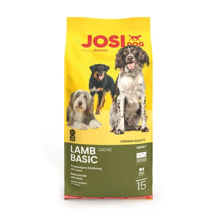 2x15kg JosiDog Lam Basic droogvoer voor honden