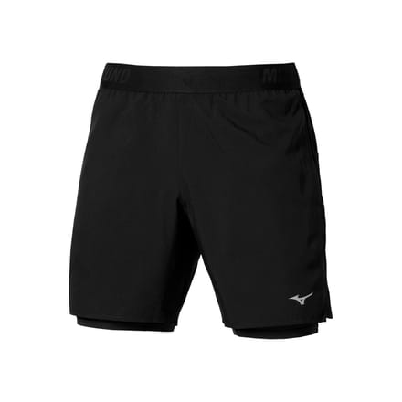 Mizuno Core 2in1 7.5in Hardloopshorts Heren