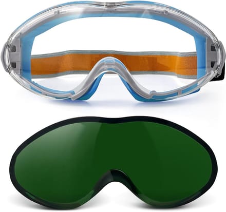 Lassen Glazen Wind Splash Bescherming Goggles met Interchangeable Clear Lenzen voor Grotere Lichtheid.