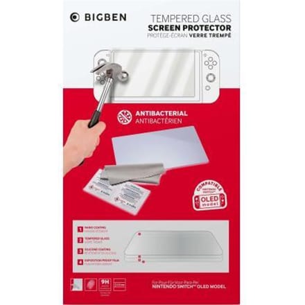BigBen Interactive Tempered Glass Screen Protector - Nintendo Switch OLED