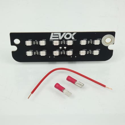Feu arrière EVOK Iron LED 12V pour mobylette Piaggio 50 Ciao 1999 à 2004 Neuf