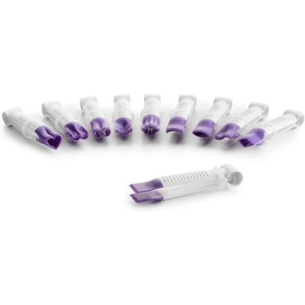 Ibili 789250 Lot de 10 Pinces Dentelés pour Fondant Plastique