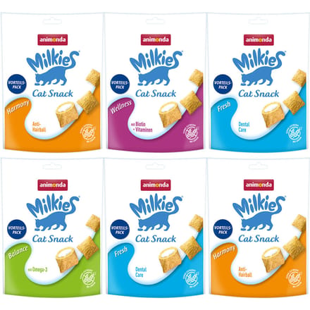 animonda Milkies Mixpakket Kattenvoer - 24 x 120 g (4 Soorten)