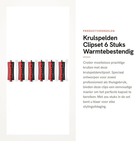 Dailygoods- Krulspelden 6 Stuks - Warmte/Koude Permanente Golf - Antiskid/Haarroller - Styling Gereedschap - Elastisch Band - Perfecte Styling - Haarrollers