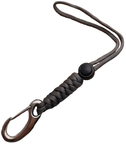 Travel Cords - Keycord Karabijnhaak Grijs - Stevig metaal - Verstelbaar