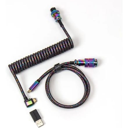 Keychron Coiled Aviator kabel regenboog