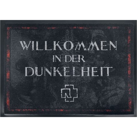 Rammstein Deurmat - Willkommen In Der Dunkelheit - voor Geen - donkergrijs-rood