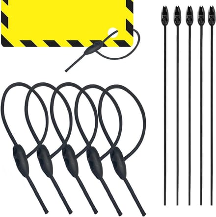 Bagagespanners Verstelbaar - Spanbanden Elastisch - Vastzetten Bagage - 10 Stuks Set - 50cm Lengte - Zwart