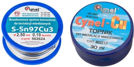 Topex Cynel soldeerset Tin 2.5mm met 100 gram soldeerpasta