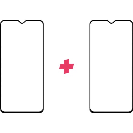 DuoPack: Xiaomi Redmi Note 8 Pro screenprotector gehard glas Edge to Edge