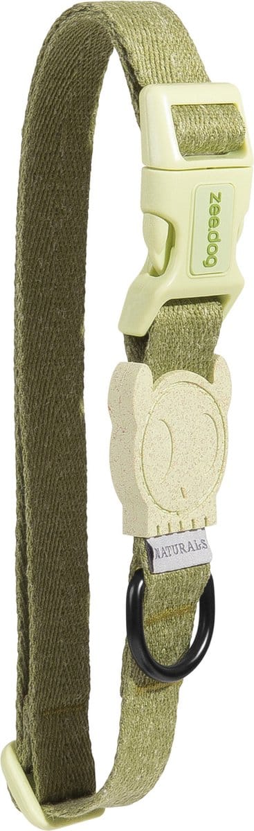 Zee.Dog Moss Halsband Lichtgroen - Hondenhalsband - S