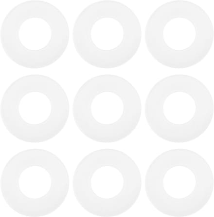 BRENZOOS- Plastic Pakking 100 Stks - Afdichting Ringen - Binnendiameter 4,3 mm - Buitendiameter 9 mm - Dikte 0,5 mm - Transparant kunststof - Afdichtring