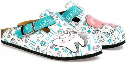 Goby Dentist Clogs – Handgemaakt – Premium Kwaliteit – Maat 35