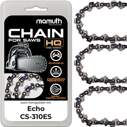 3-Pack Zaagkettingen voor Kettingzaag 35 cm - 1.1mm - 3/8" - 52 Schakels