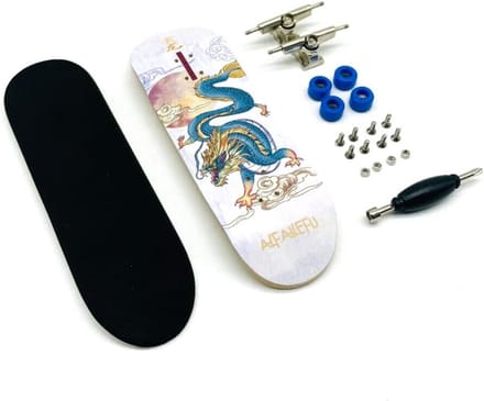 Vingerboard Set - Mini Skateboard - Vinger Training - 5 Lagen Esdoornhout - 30mm - Multi Patroon