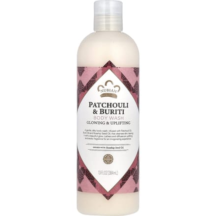 Nubian Heritage, Body Wash, Patchouli & Buriti, 13 fl oz (384 ml) white