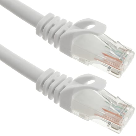 BeMatik - 2 m witte Cat.6a UTP Ethernet-netwerkkabel