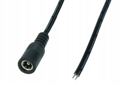 POS DC Kabel TLYp0,5 Socket 2155 L=25cm Zwart