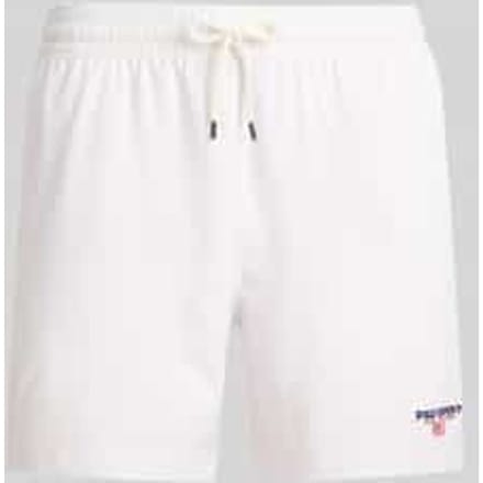 Zwemshorts met labelstiksel