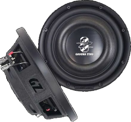 Ground Zero GZRW 300-D2 FLAT – 12 inch Ondiepe Subwoofer – 450W RMS – 2x 2 Ohm – Radioactive Serie