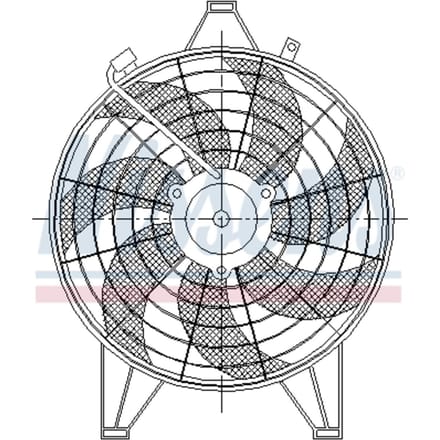 Koelventilatorwiel, motorkoeling NISSENS 85531