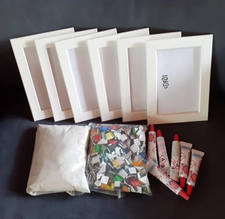 Kinderfeest Pakket Fotolijst Regenboog Glas Mozaiek