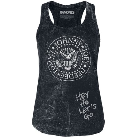 Ramones Top - Hey Ho Let's Go - M - voor Vrouwen - zwart