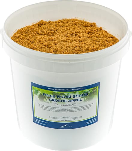 Kuusi Scrub Groene Appel 10 liter - Hydraterende Lichaamsscrub