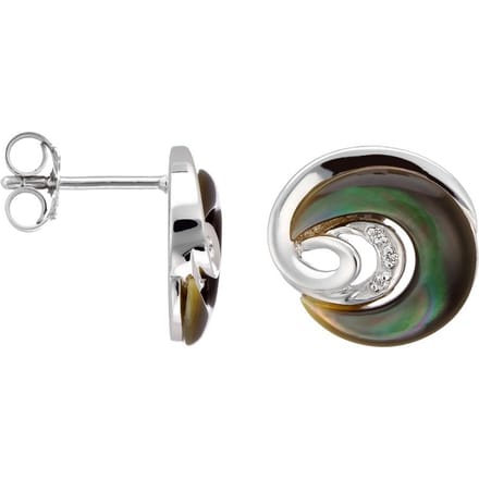 Orphelia Dames 925 Sterling Zilveren Stud Oorbellen - Zilver ZO-5987