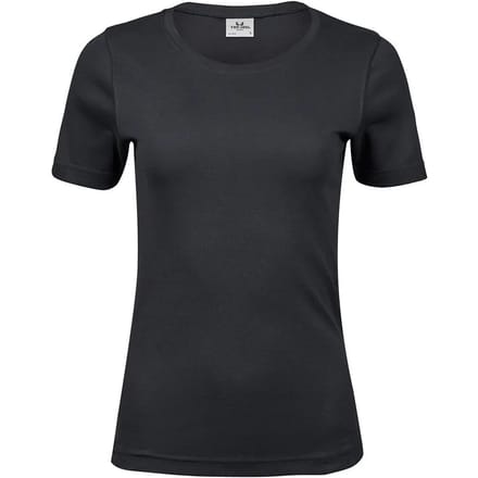 Tee Jays - Dames Interlock T-shirt - Black maat S