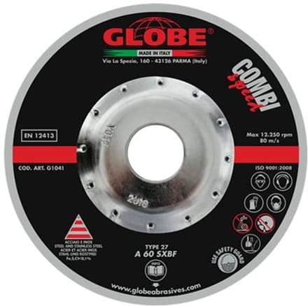 Globe G1041 Combinatieschijf 125x2x22,2mm 50 stuks