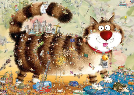 Heye puzzel katten 1000 stukjes - Legpuzzel voor volwassenen.