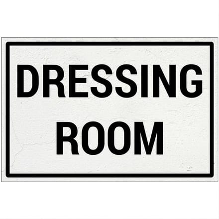 Dressing room bord | Forex Re materiaal | 30 x 20 cm
