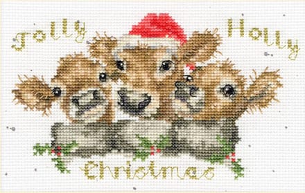 Bothy Threads Hannah Dale Jolly Holly borduren (pakket) XMAS75