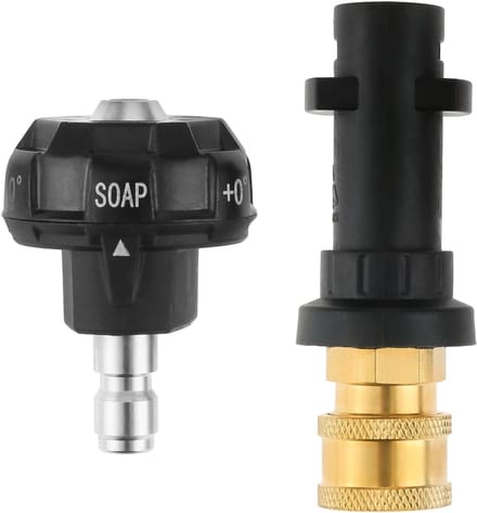 6-in-1 Hogedrukreiniger Sproeikop met Snelle Verbinding en Adapter
