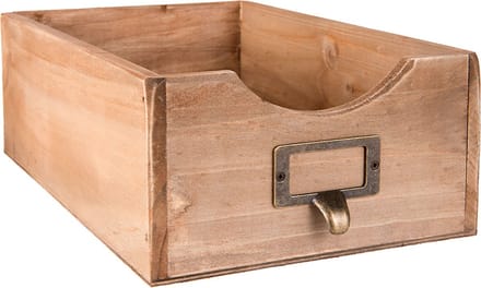 Clayre & Eef Tijdschriftenhouder 18x29x10 cm Bruin Hout