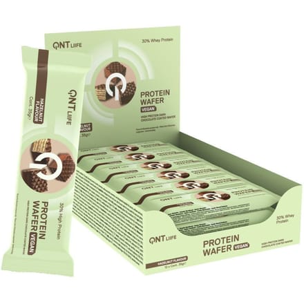 QNT Vegan Protein Wafer Hazelnut 12x35 Reep