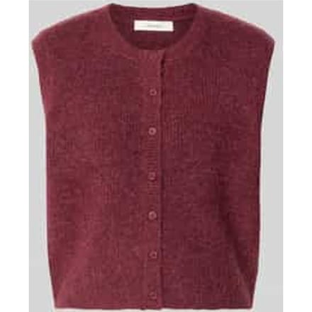 Regular fit bodywarmer van wolmix met alpaca-aandeel model 'LULU'