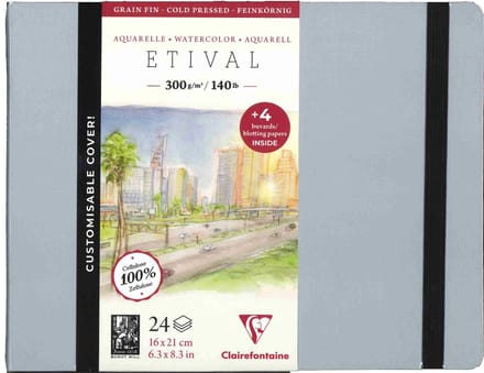 Etival aquarel notebook 21 x 16 cm 300g cold pressed