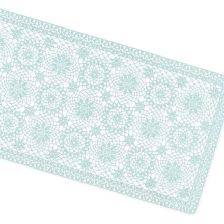 Unique Living | tafelloper amira vinyl 40x150cm harbor green