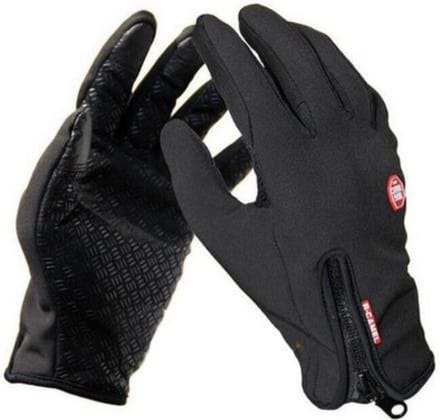 Sitna Neopreen Fietshandschoenen Unisex - Zwart - Maat XL