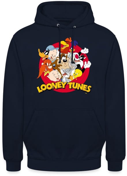 Looney Tunes Groep Hoodie Unisex