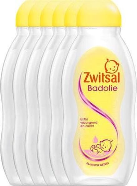 Zwitsal Baby Badolie - 6 x 200 ml - Voordeelverpakking