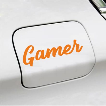 Bumpersticker - Gamer - 6 X 18 - Oranje
