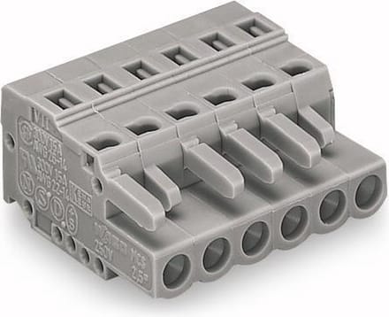 Wago 231-106/026-000 Grijs kabel-connector