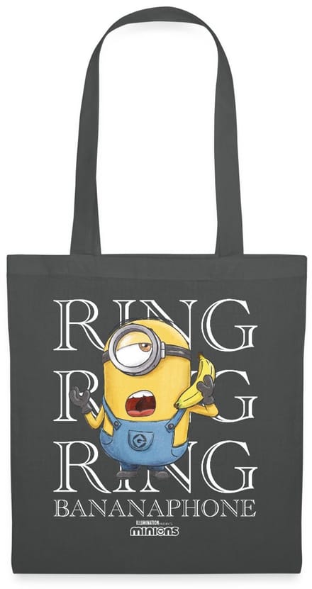 Minions Ring Bananaphone Ringen Tas Van Stof Schoudertas