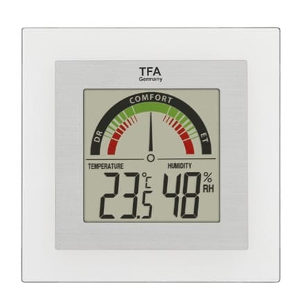 TFA Dostmann - Digitale thermo-hygrometer zilver