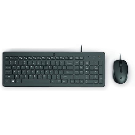 HP 150 - Bedraad Toetsenbord en Muis Combinatie - Qwerty - Zwart