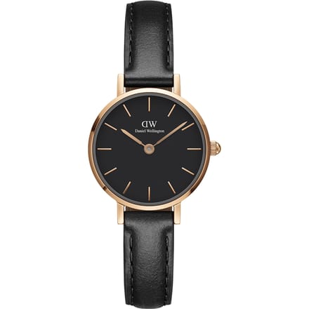Daniel Wellington DW Watch Petite Pressed Sheffield Black Rose Gold 24mm