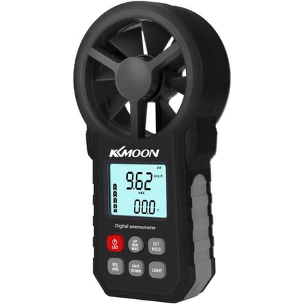 KKMOON Handheld Anemometer Draagbare Windsnelheidsmeter CFM-meter Windmeter met LCD-achtergrondverlichting voor 1#
